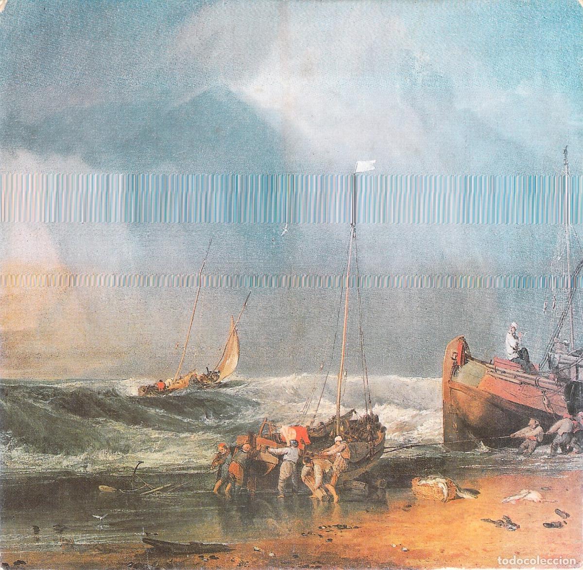 Postales: Postal Art&iacute;stica Pintura William Turner Pescadores en la Costa