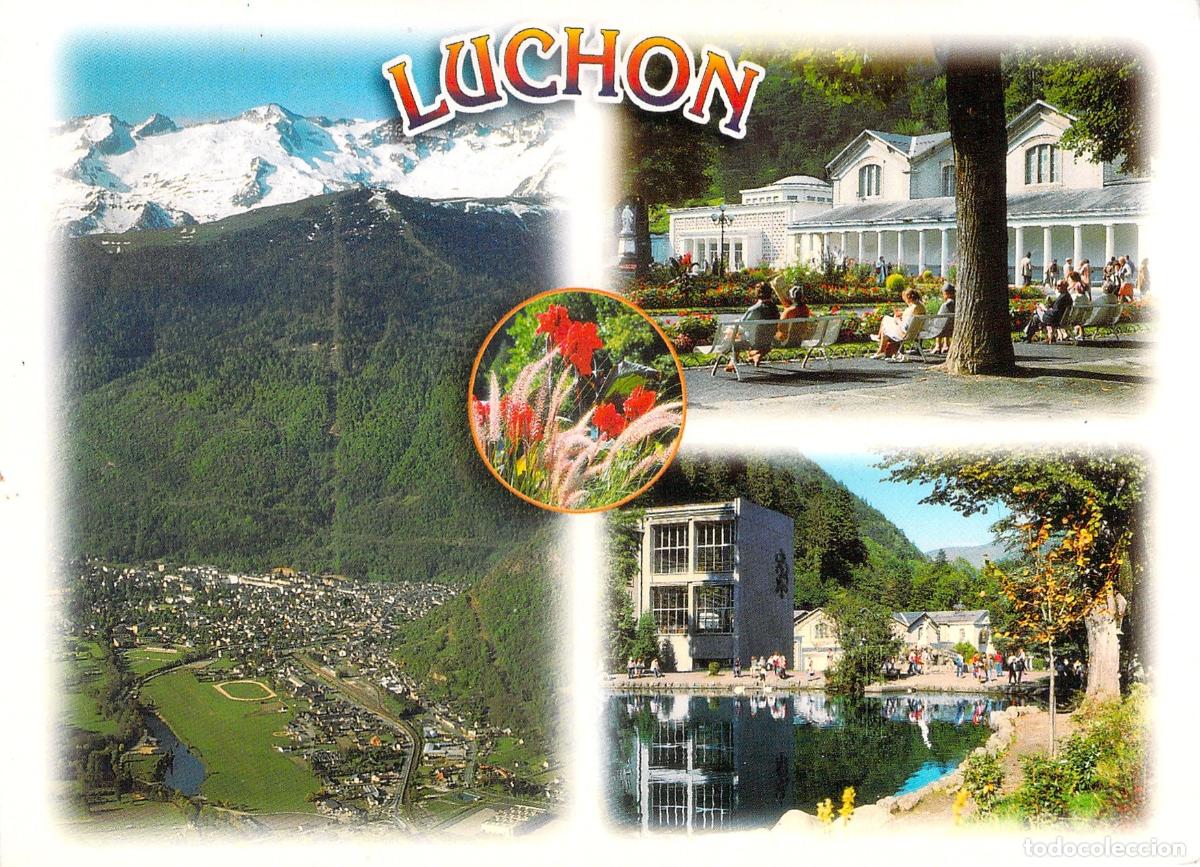 Postales: Postal de Luchon, Estaci&oacute;n Termal en los Pirineos