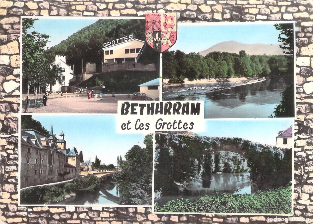 Postales: Postal Multivista de B&eacute;tharram y sus Grutas en Francia