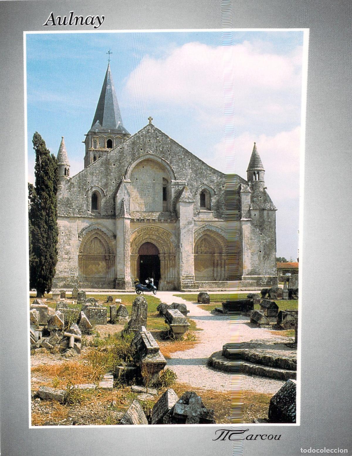 Postales: Postal Iglesia Rom&aacute;nica Saint-Pierre de la Tour en Aulnay