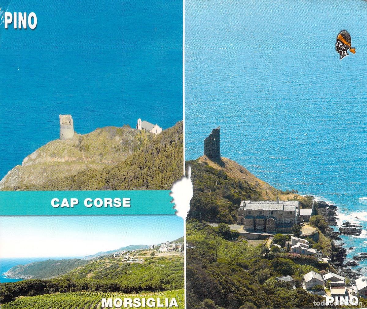 Postales: Postal de C&oacute;rcega, Vistas de Cap Corse, Pino y Morsiglia