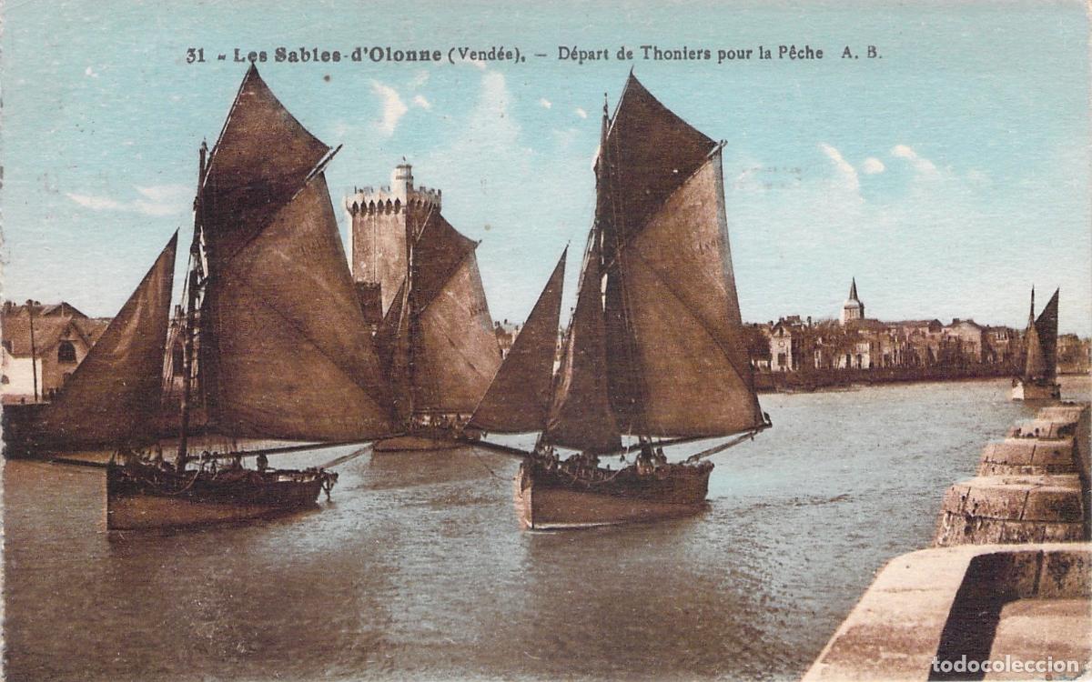 Postales: Postal de Les Sables-d'Olonne Barcos Pesqueros Thoniers