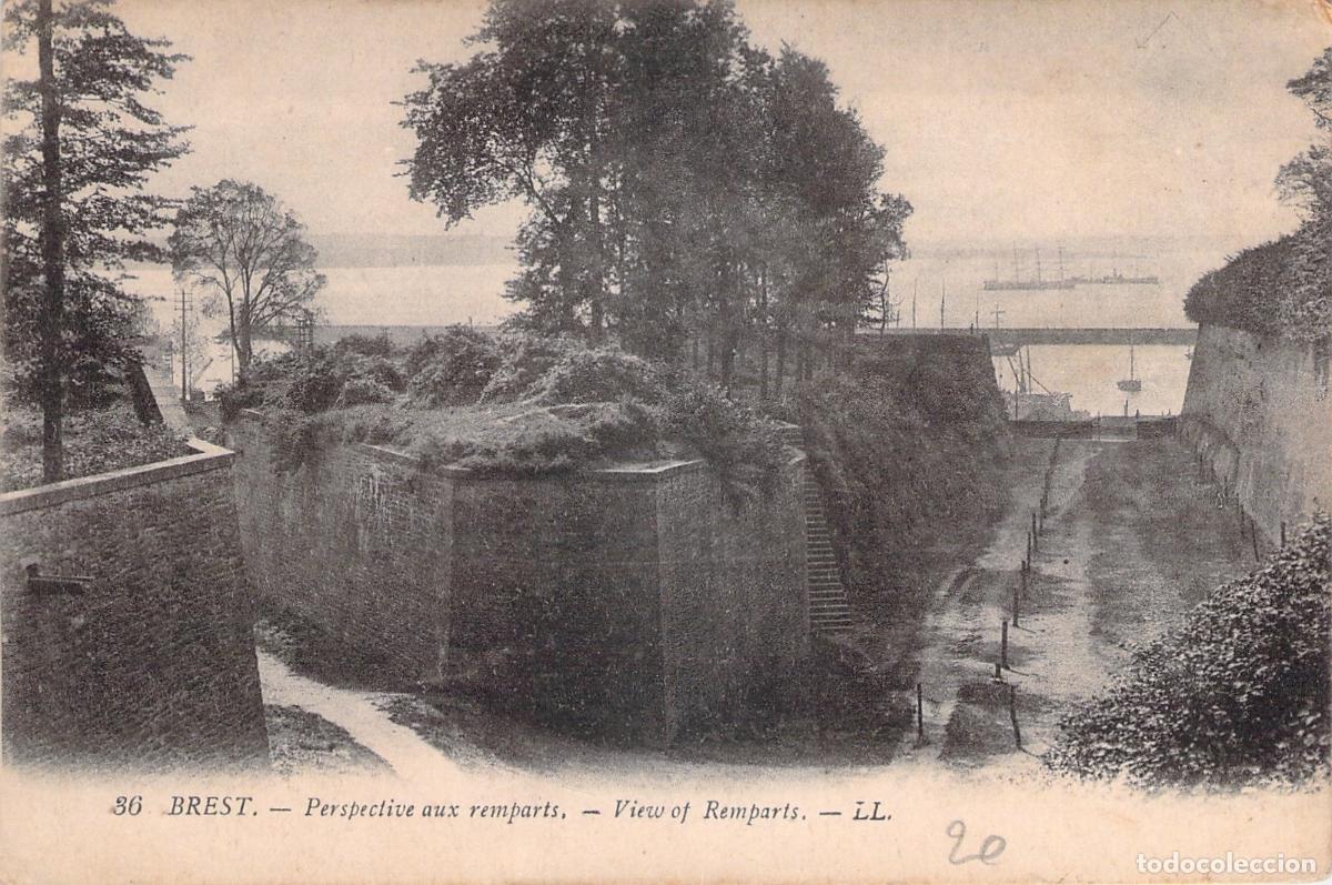 Postales: Postal de Brest - Perspectiva de las Murallas y Baluartes