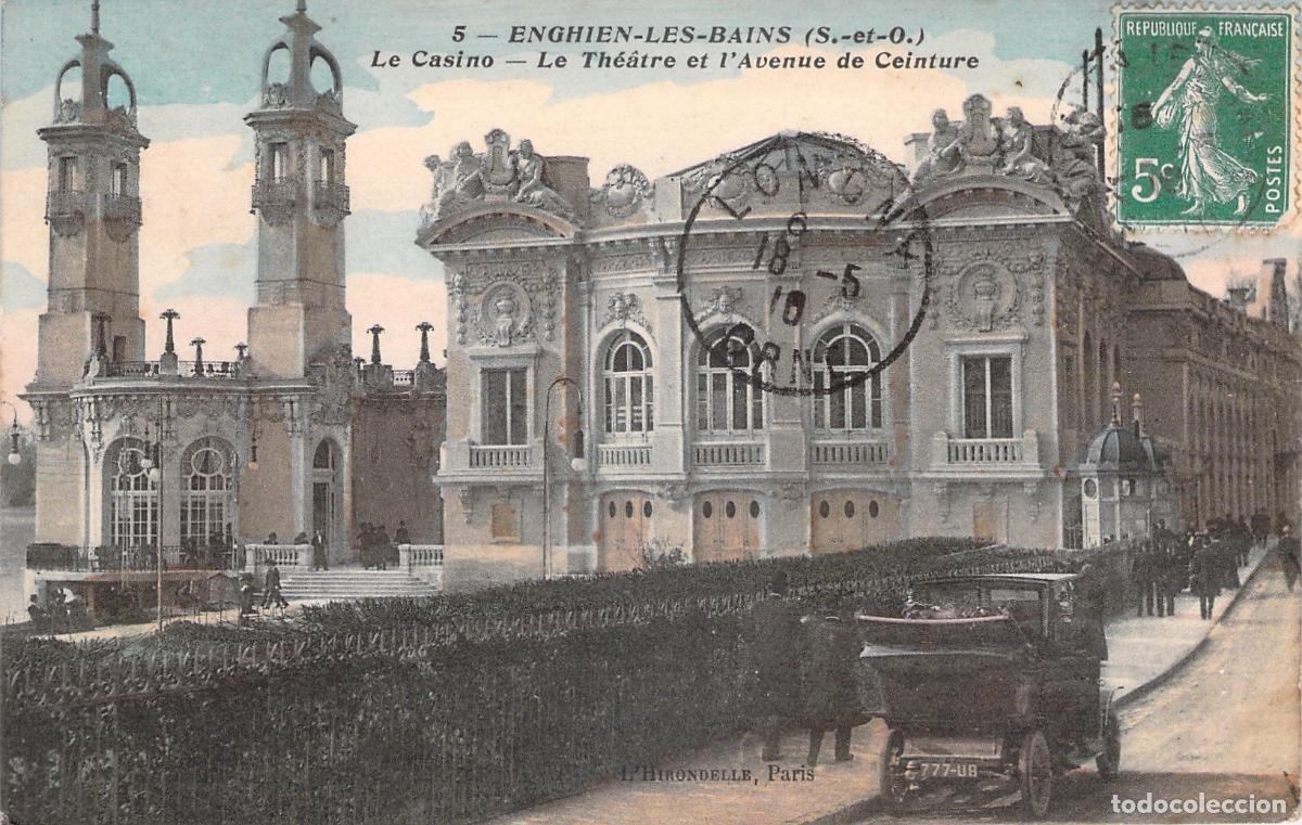 Postales: Postal del Casino y Teatro de Enghien-les-Bains, Francia