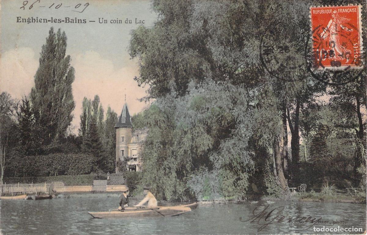 Postales: Tarjeta Postal Enghien-les-Bains Francia Vista del Lago