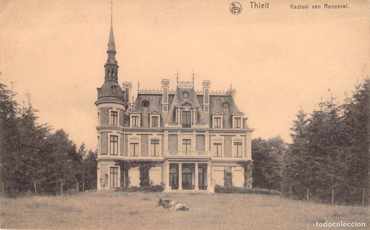 Postales: Postal del Castillo de Ronceval en Tielt B&eacute;lgica