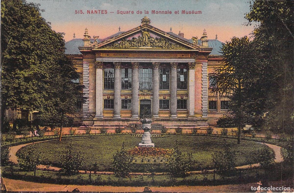 Postales: Postal de Nantes, Square de la Monnaie y Museo de Historia Natural