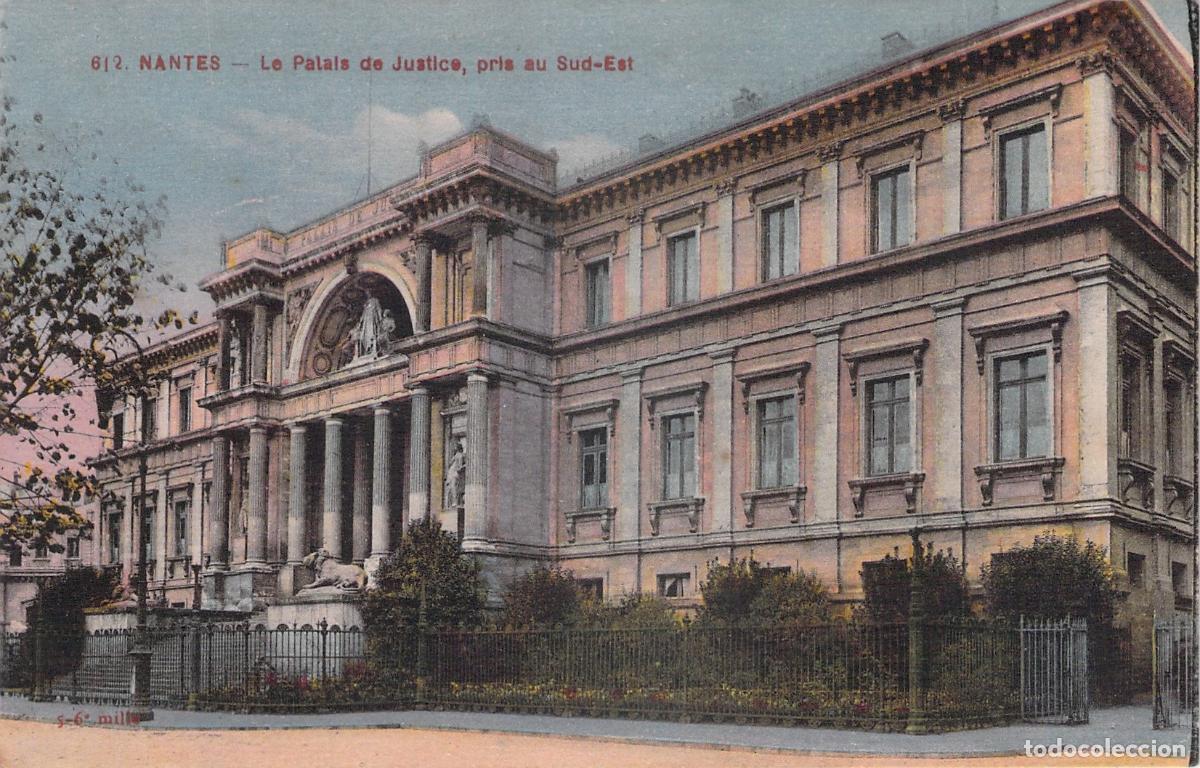 Postales: Postal de Nantes Palacio de Justicia Francia