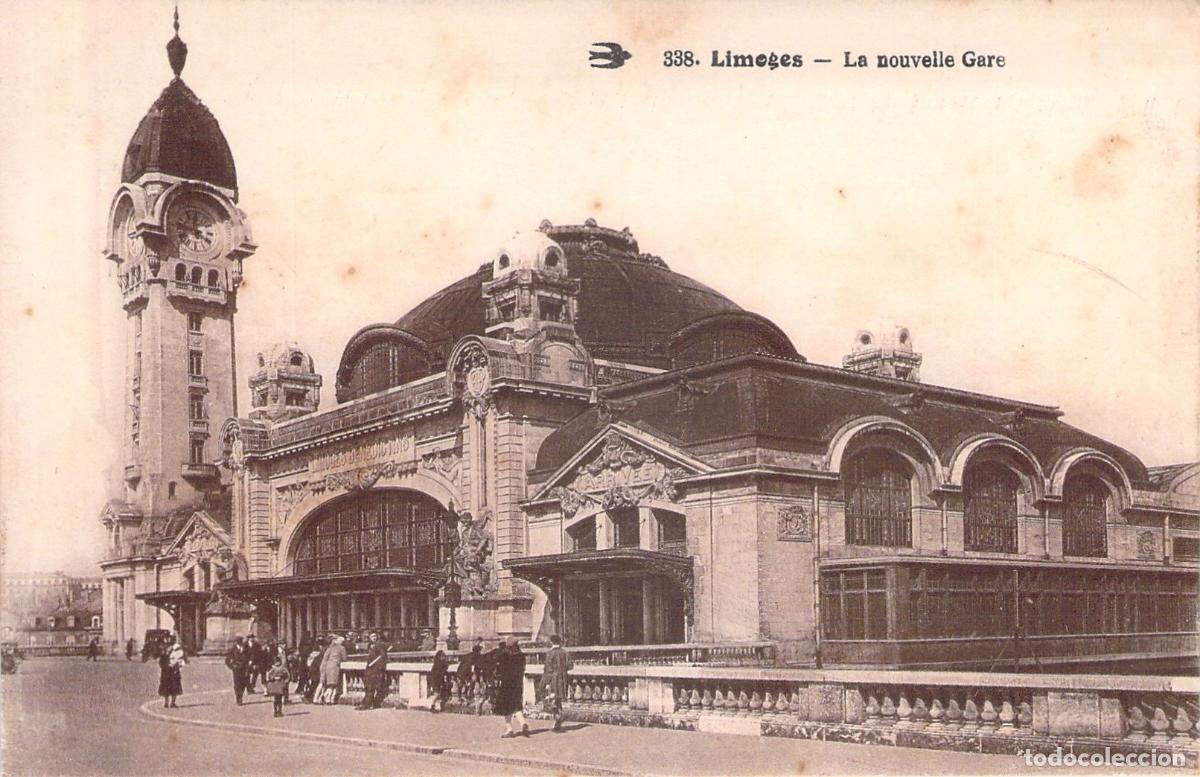 Postales: Postal de la Nueva Estaci&oacute;n de Tren de Limoges, Francia