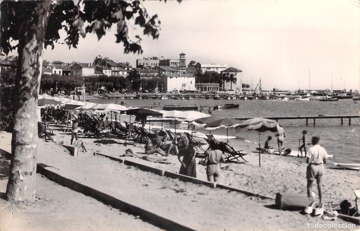 Postales: Postal de la Playa de Sainte-Maxime en la Costa Azul, Francia