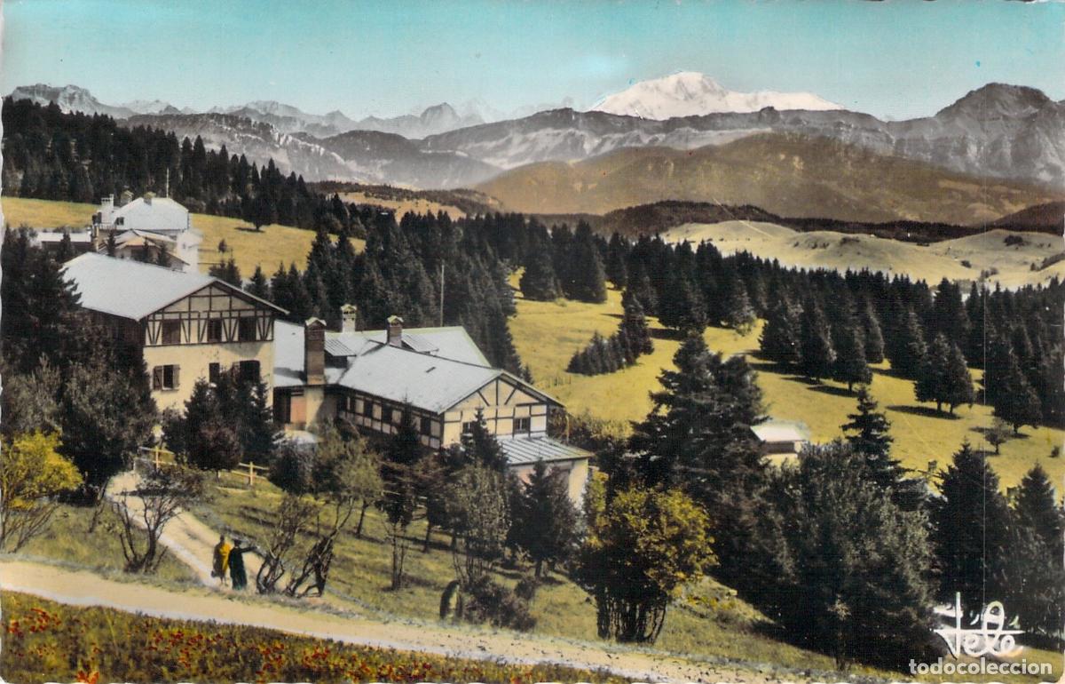 Postales: Postal Plateau du Revard y el Mont Blanc, Alpes Franceses