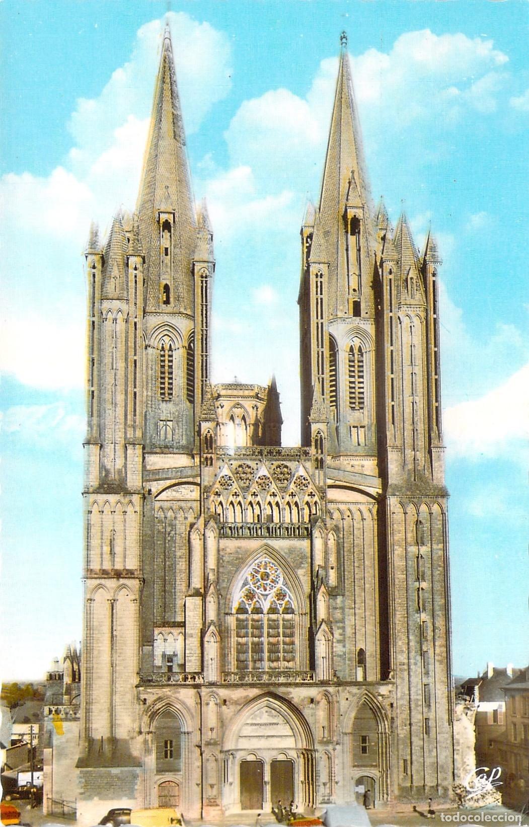 Postales: Postal Catedral de Coutances, Normand&iacute;a, Francia