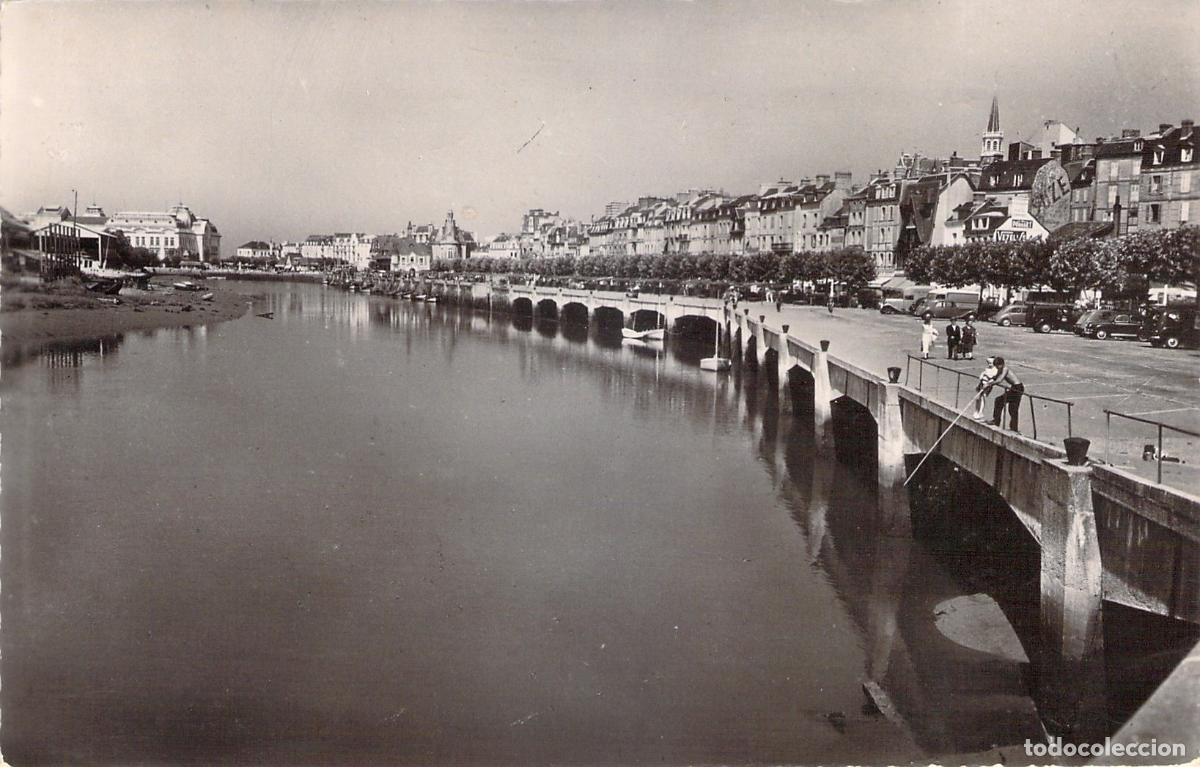 Postales: Postal de Trouville, Quai Fernand-Moureaux y el R&iacute;o Touques
