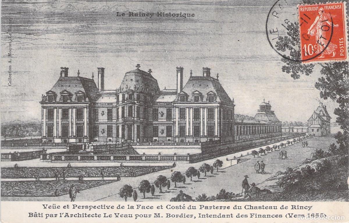 Postales: Tarjeta Postal Hist&oacute;rica del Castillo de Raincy Francia