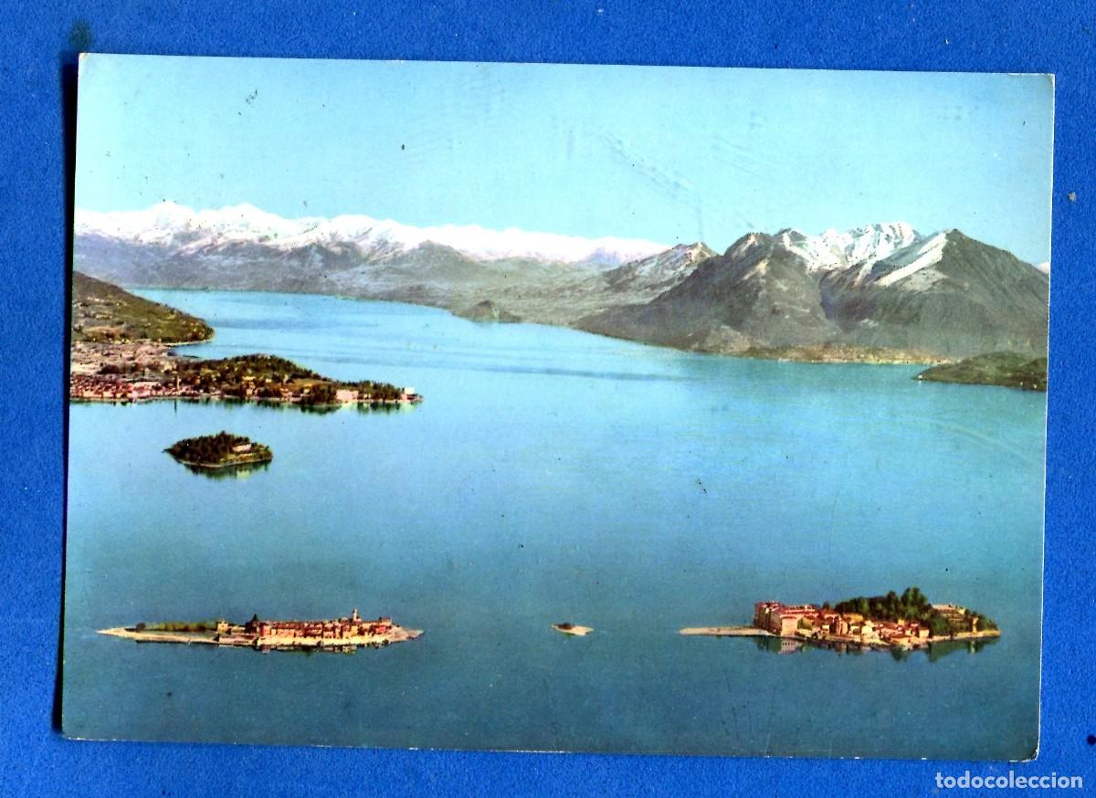 Postcards: POSTAL CIRCULADA LAGO MAGGIORE EDITA BRUMER