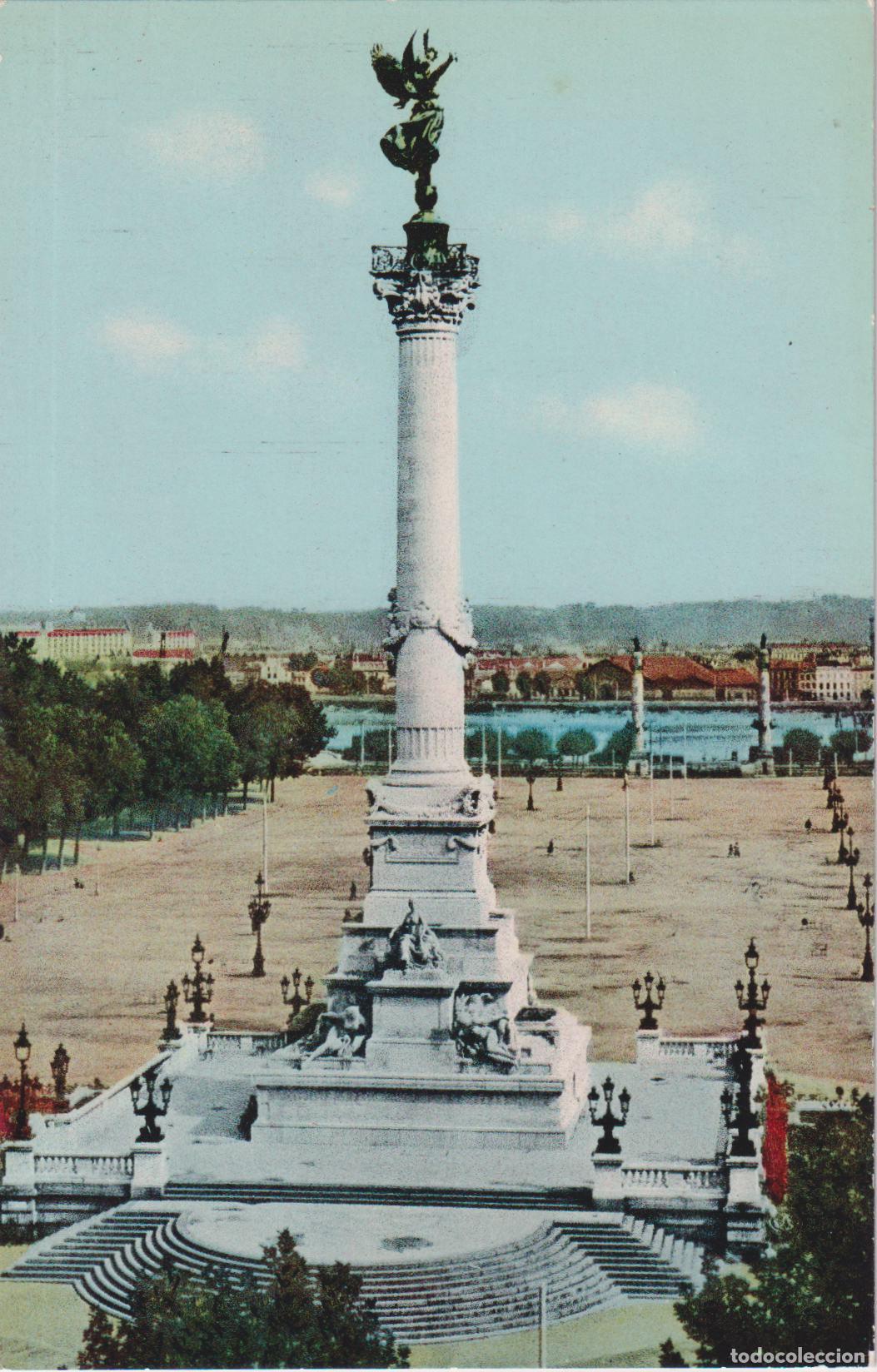 Postales: FRANCIA, BORDEAUX, LE MONUMENT DES GIRONDINS - EDITION ET CLICH&Eacute; BLOC FR&Egrave;RES - S/C