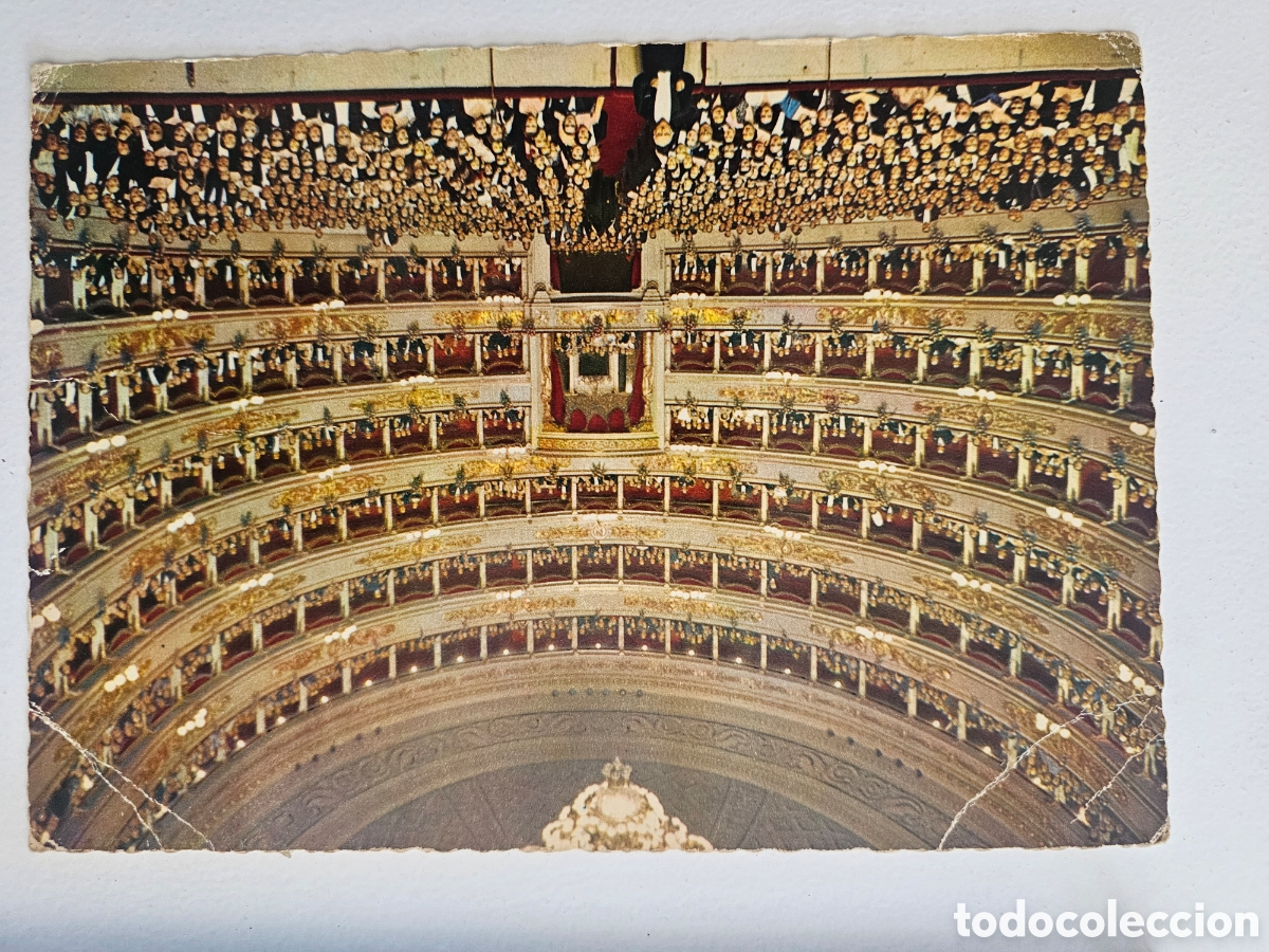 Postales: Postal de gran tama&ntilde;o de la Scala de Mil&aacute;n Cecomu 1950s 1960s
