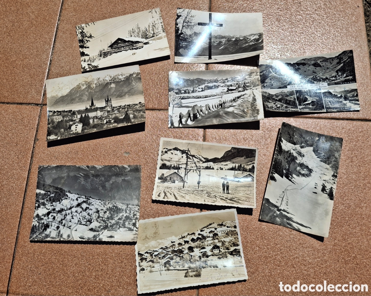Postales: LOTE DE OCHO POSTALES &rdquo;ALPINAS&rdquo; DE LOS A&Ntilde;OS 60. ESCRITAS
