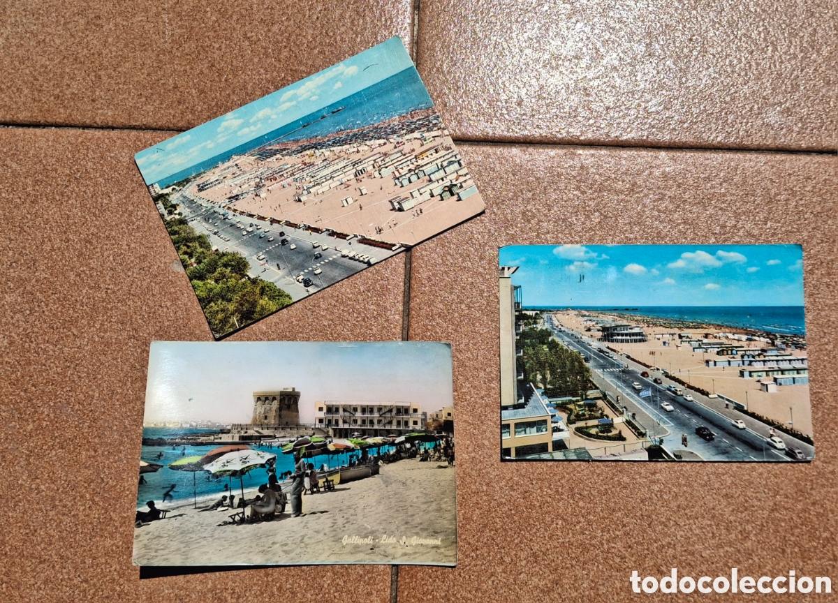 Postales: TRES POSTALES DE LA COSTA ADRIATICA EN LOS 60-70