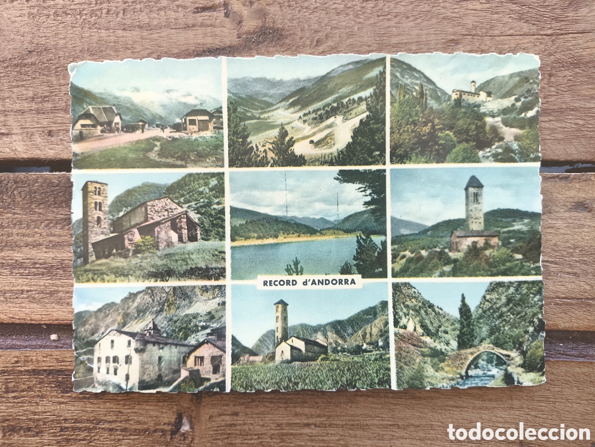 Postales: Antigua postal Recuerdo Record de Andorra Vistas Valls d'Andorra