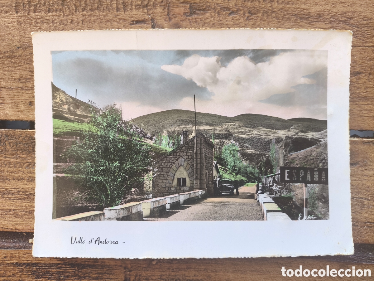 Postales: Antigua postal Valls d'Andorra Frontera Espa&ntilde;ola Principado de Andorra Ed. ERAC