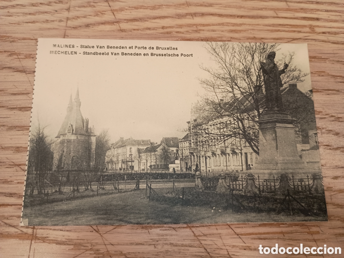Postales: B&Eacute;LGICA - MALINES - STATUE VAN BENEDEN ET PORTE DE BRUXELLES - TOB