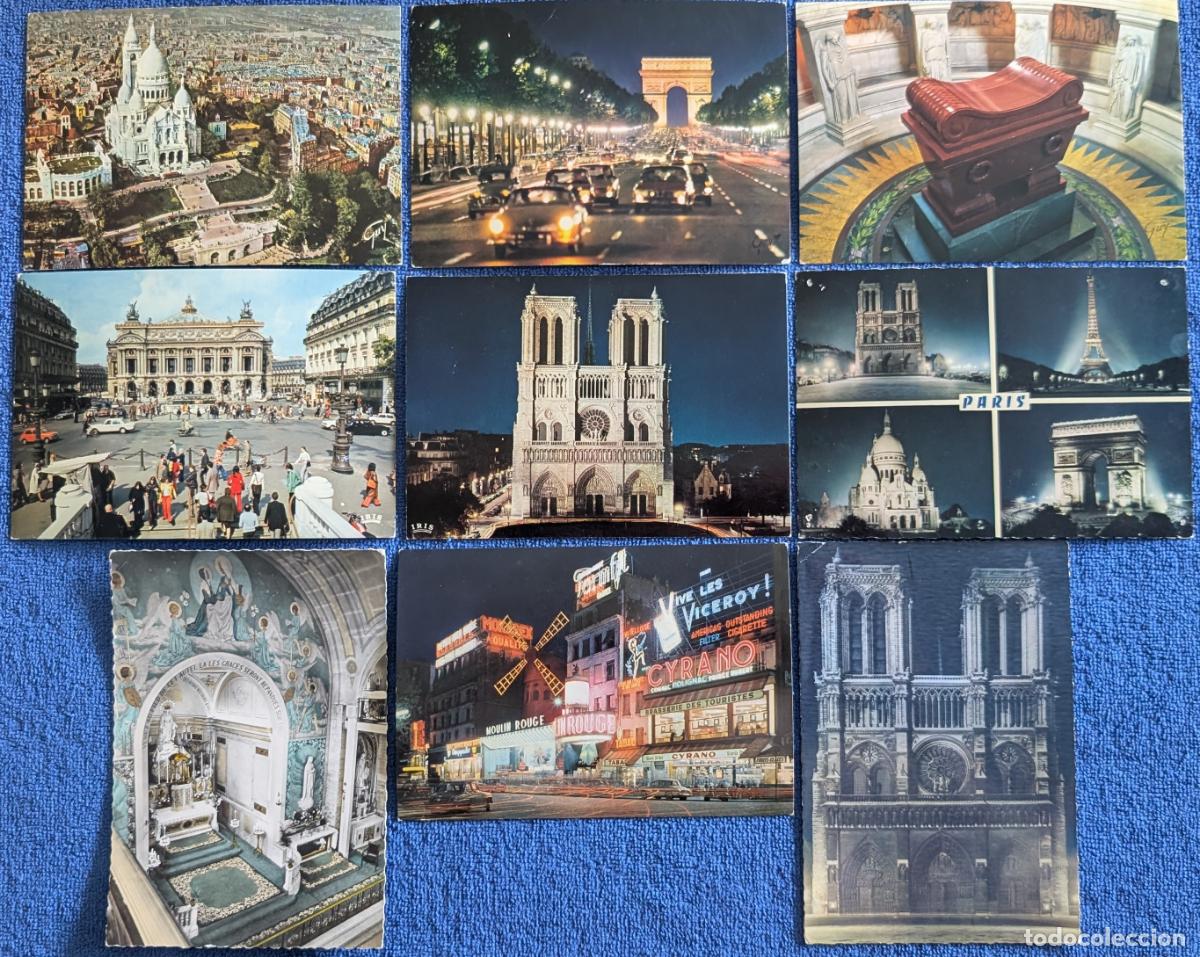 Postales: Lote de 9 postales de Paris - A&ntilde;os 50 / 60