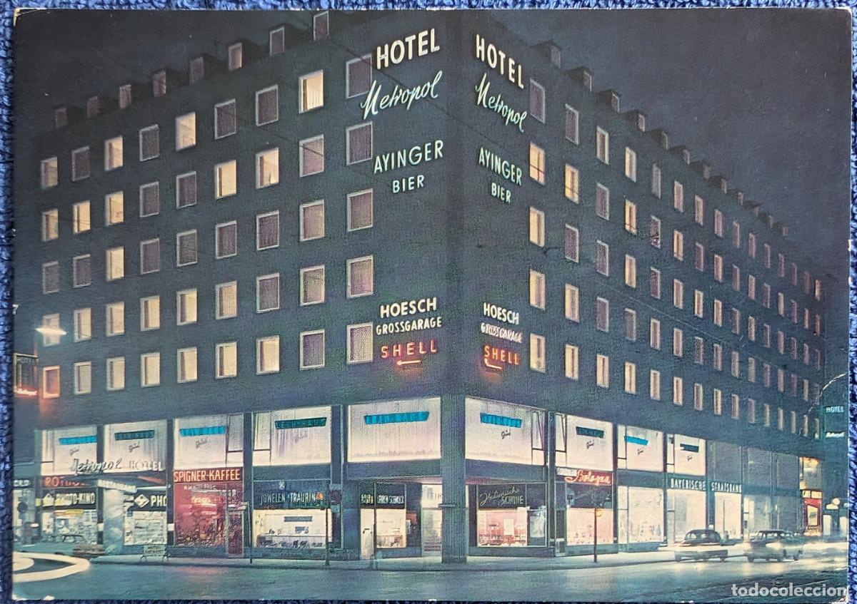 Postales: Hoja publicitaria - Hotel Metropol - Munchen (1962)