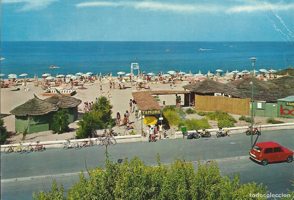 Postales: Italia. Marina di Tarquinia. La spiaggia. La playa. Postal. 10x15 cm.