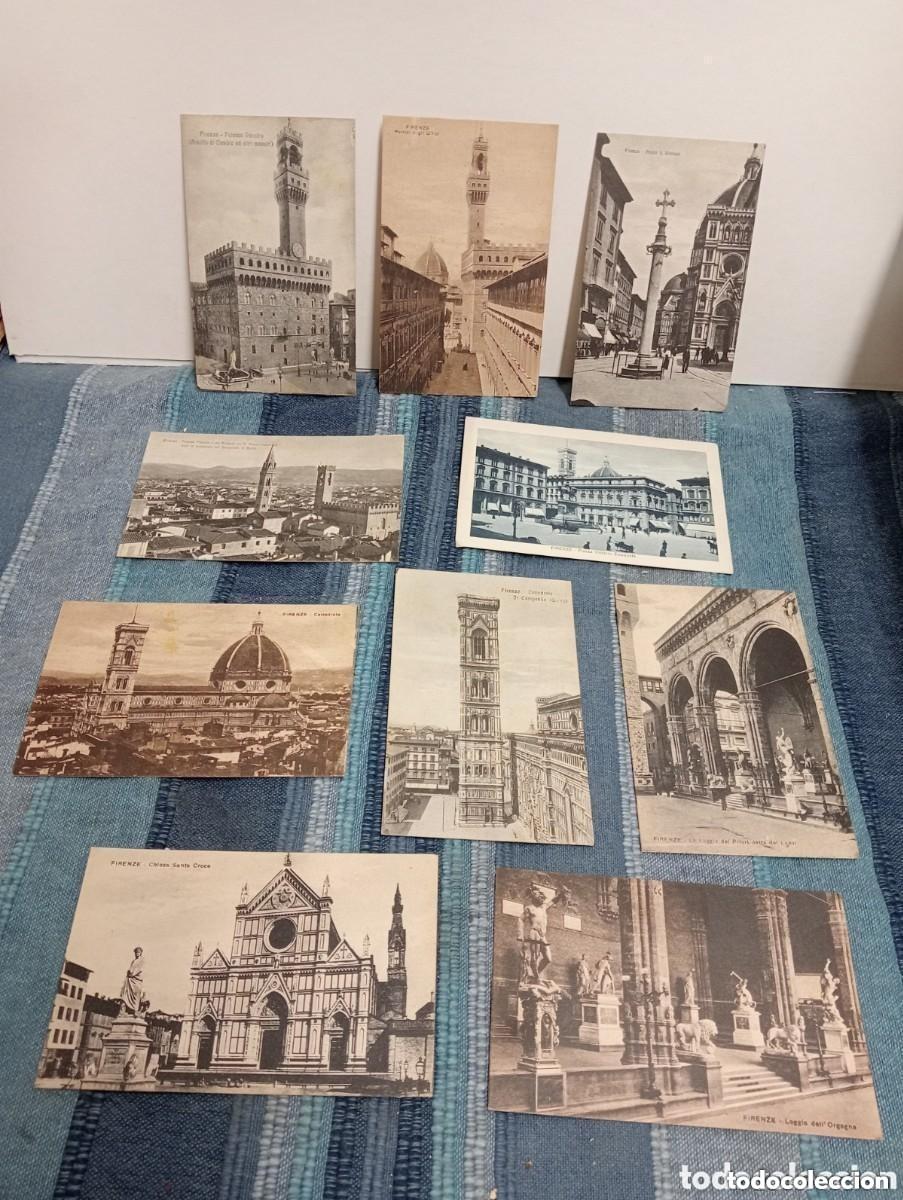 Postales: CONJUNTO DE ANTIGUAS POSTALES. 10 CARTAS / TARJETAS POSTALES DE FIRENZE - FLORENCIA. CATTEDRALE...