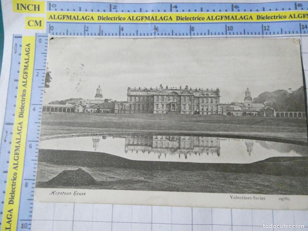 Postales: ANTIGUA POSTAL REINO UNIDO GRAN BRETA&Ntilde;A ESCOCIA HOPETOUN HOUSE. 3715
