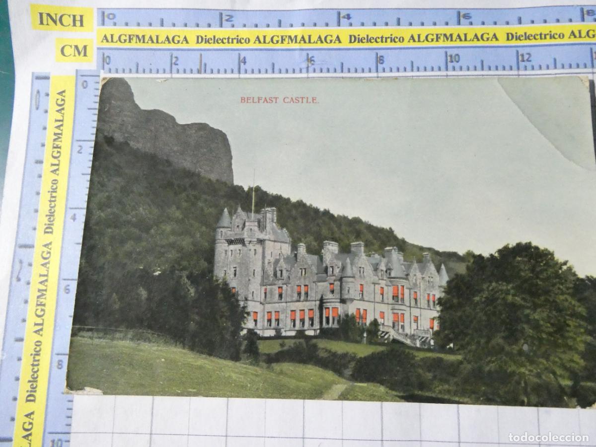 Postales: ANTIGUA POSTAL REINO UNIDO GRAN BRETA&Ntilde;A IRLANDA DEL NORTE FECHADA A&Ntilde;O 1907. BELFAST CASTLE 3716