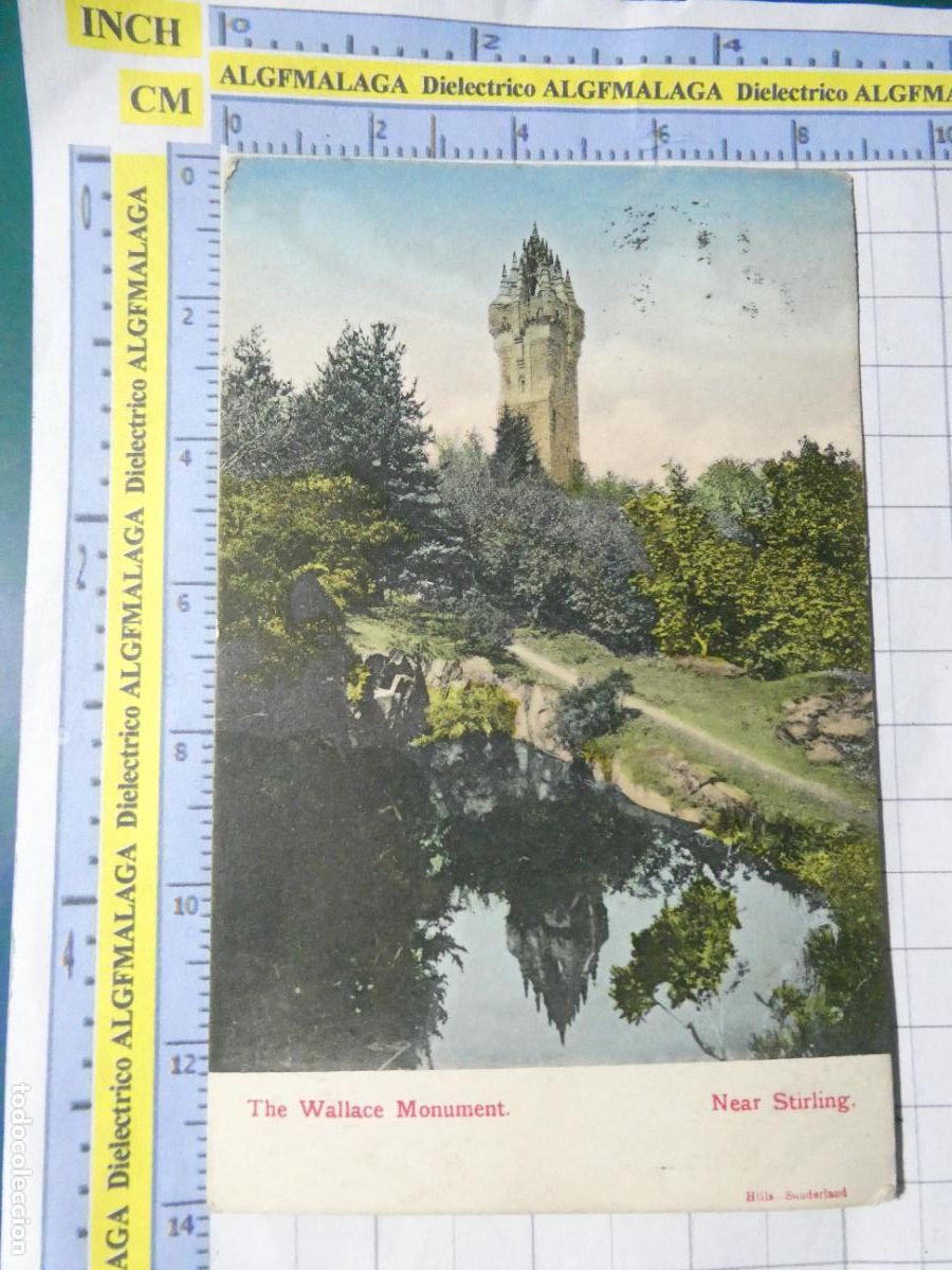 Postales: ANTIGUA POSTAL DE REINO UNIDO ESCOCIA. FECHADA A&Ntilde;O 1905. THE WALLACE MONUMENT STIRLING 3730
