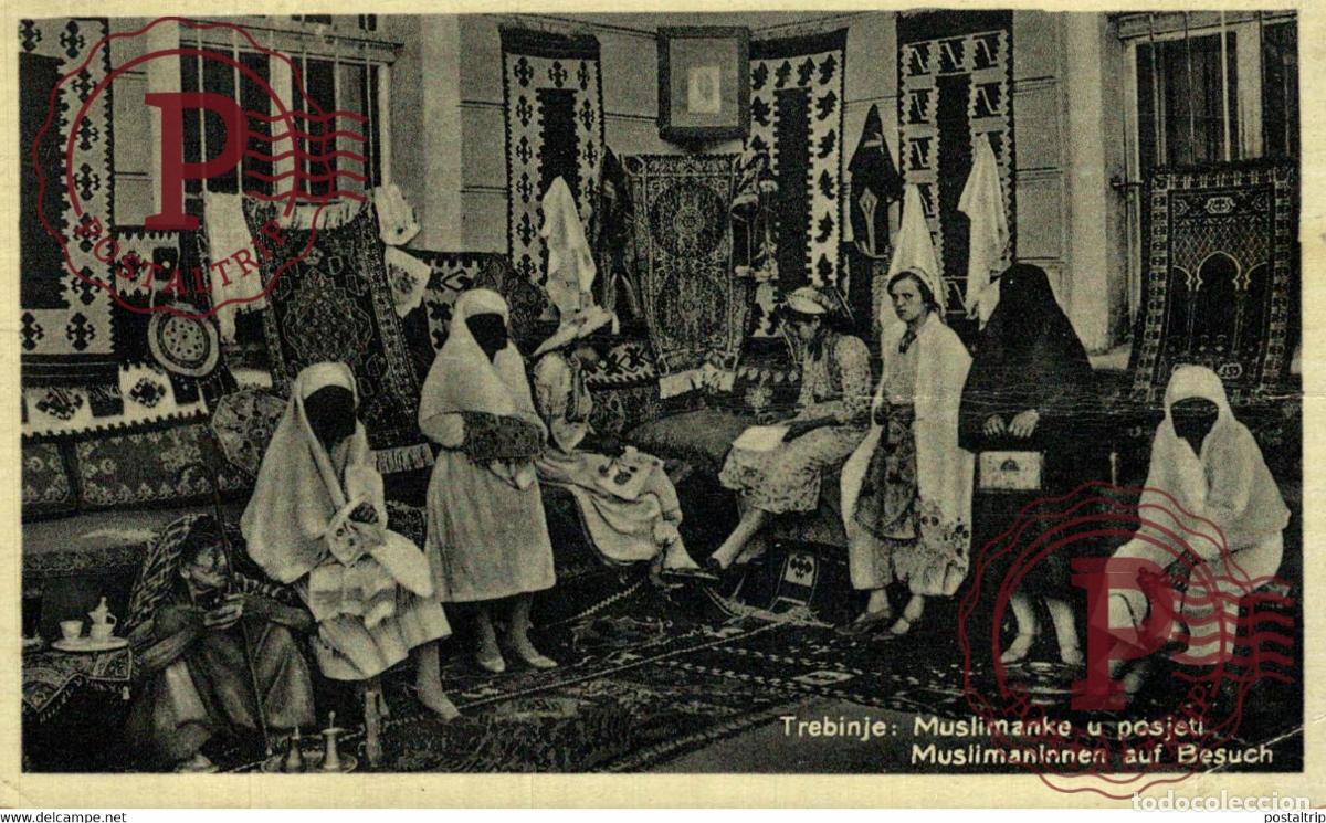 Cartes Postales: TREBINJE MUSLIMANKE U POSJETI BOSNIA Y HERZEGOVINA BOSNIEN UND HERZEGOWINA