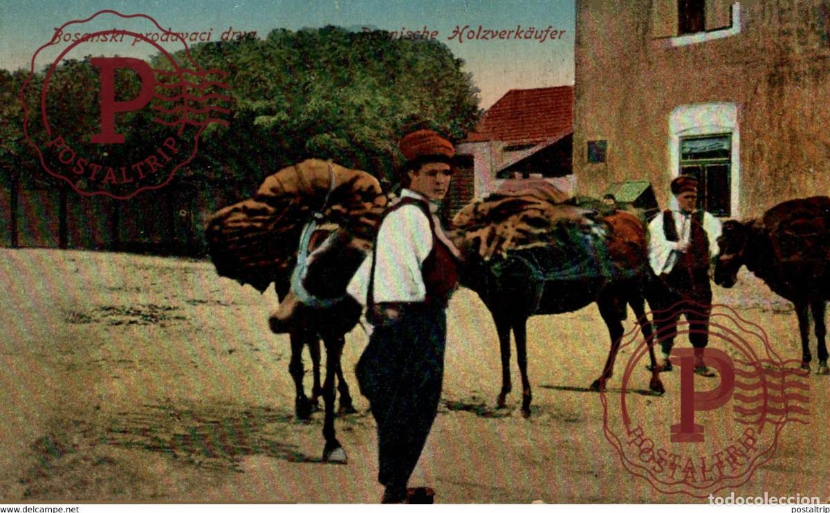 Cartes Postales: BOSANSKI PRODAVACI DRVA BOSNISCHE HOLZVERKAUFER BOSNIA Y HERZEGOVINA BOSNIEN UND HERZEGOWINA