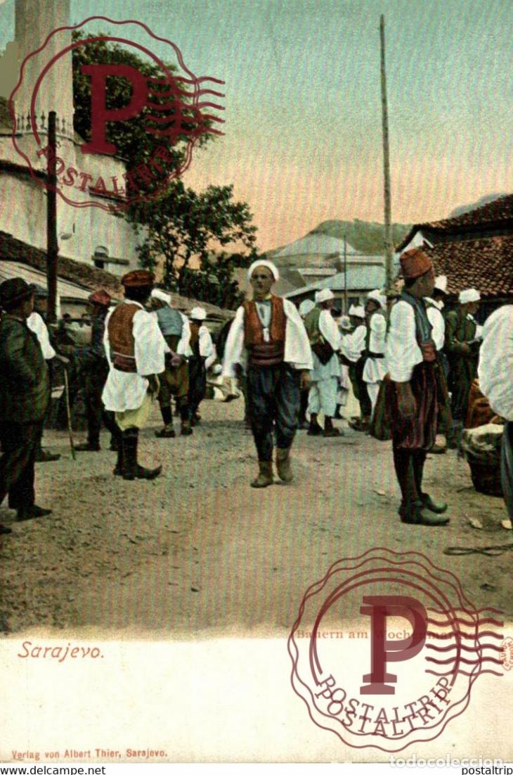 Postcards: BAUERN AM WOCHENMARKTE SARAJEVO BOSNIA Y HERZEGOVINA BOSNIEN UND HERZEGOWINA