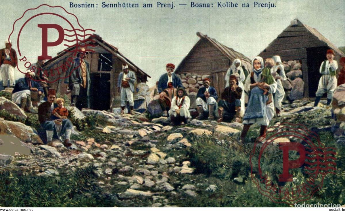 Postales: Bosnien Sennh&uuml;tten am Prenj Bosna Kolibe na Prenju BOSNIA Y HERZEGOVINA BOSNIEN UND HERZEGOWINA