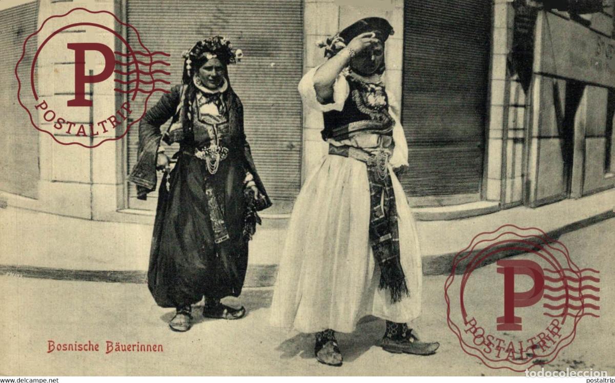 Postales: BOSNISCHE B&Auml;UERINNEN, VERLAG ALBERT THIER SARAJEVI. BOSNIA Y HERZEGOVINA BOSNIEN UND HERZEGOWINA