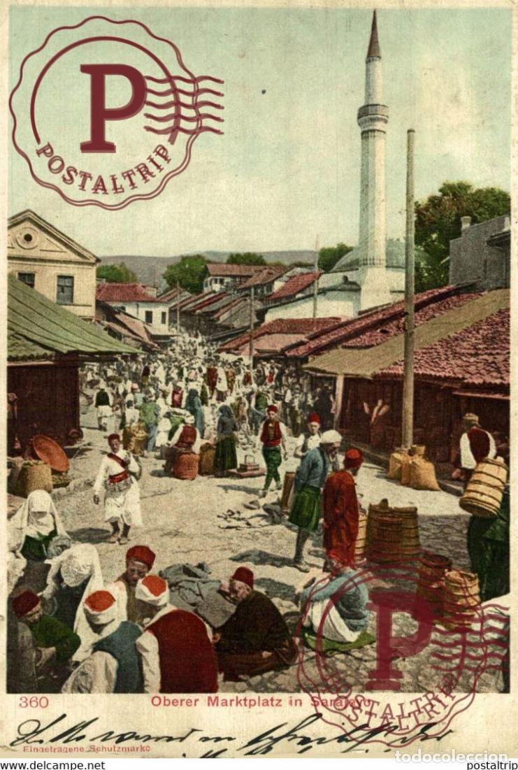 Postales: OBERER MARKTPLATZ IN SARAJEVO. BOSNIA Y HERZEGOVINA BOSNIEN UND HERZEGOWINA