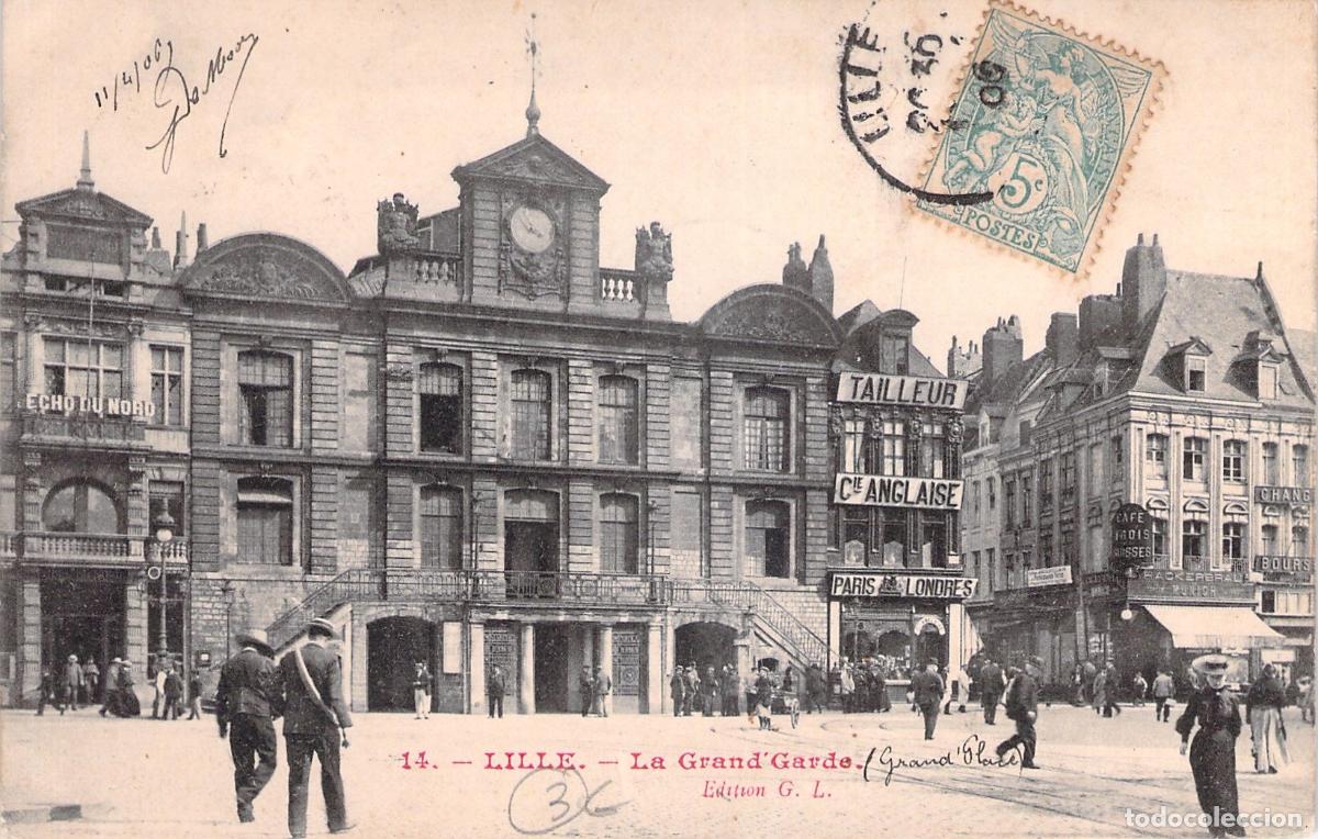 Postcards: Tarjeta Postal Lille - La Grand'Garde y la Grand'Place, Francia