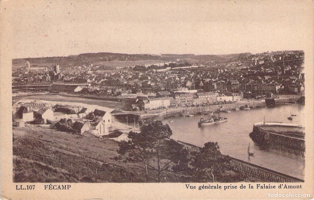 Postcards: Postal de F&eacute;camp Francia Vista General desde el Acantilado de Amont