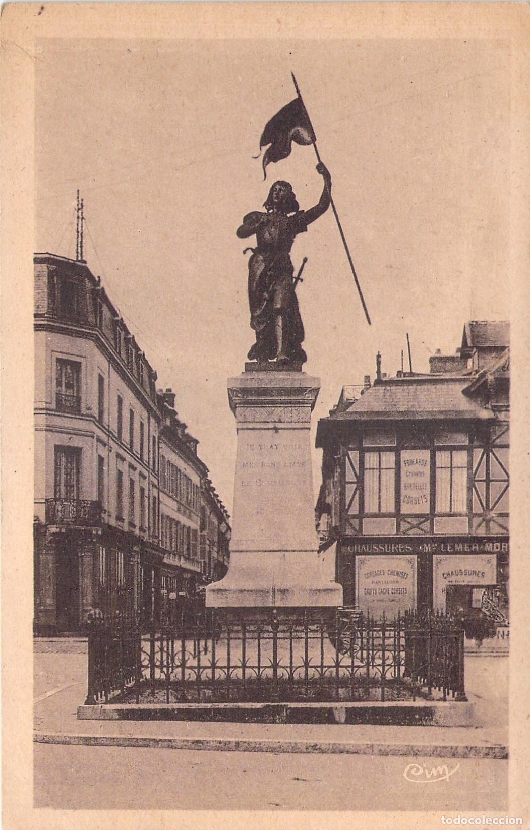 Cartes Postales: Postal Estatua de Juana de Arco en Compi&egrave;gne Francia