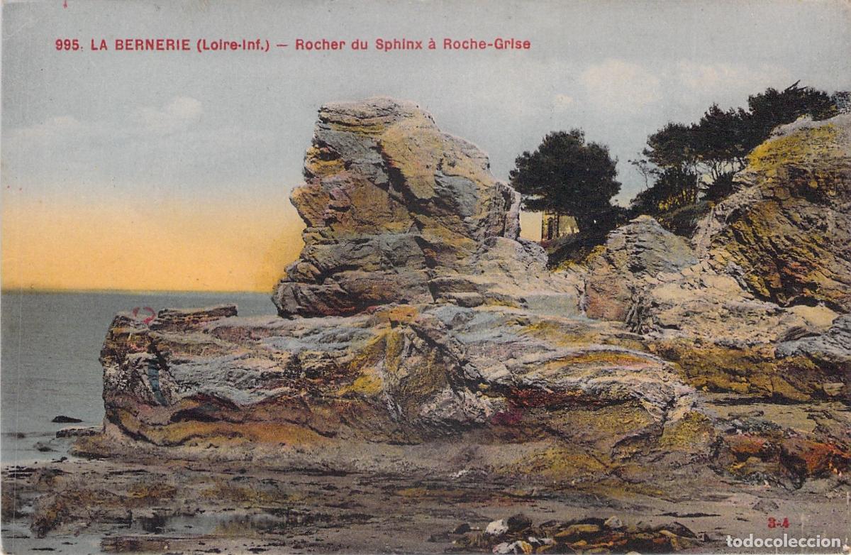 Cartes Postales: Postal La Bernerie-en-Retz Rocher du Sphinx en Roche-Grise Francia