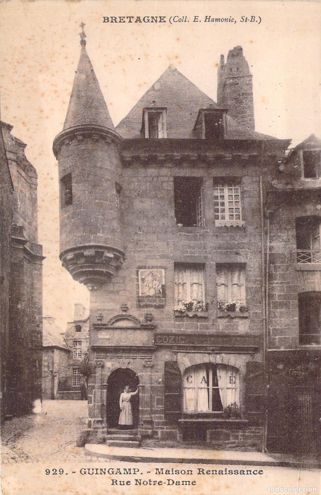 Cartes Postales: Postal de Guingamp Maison Renaissance de la Calle Notre-Dame Breta&ntilde;a