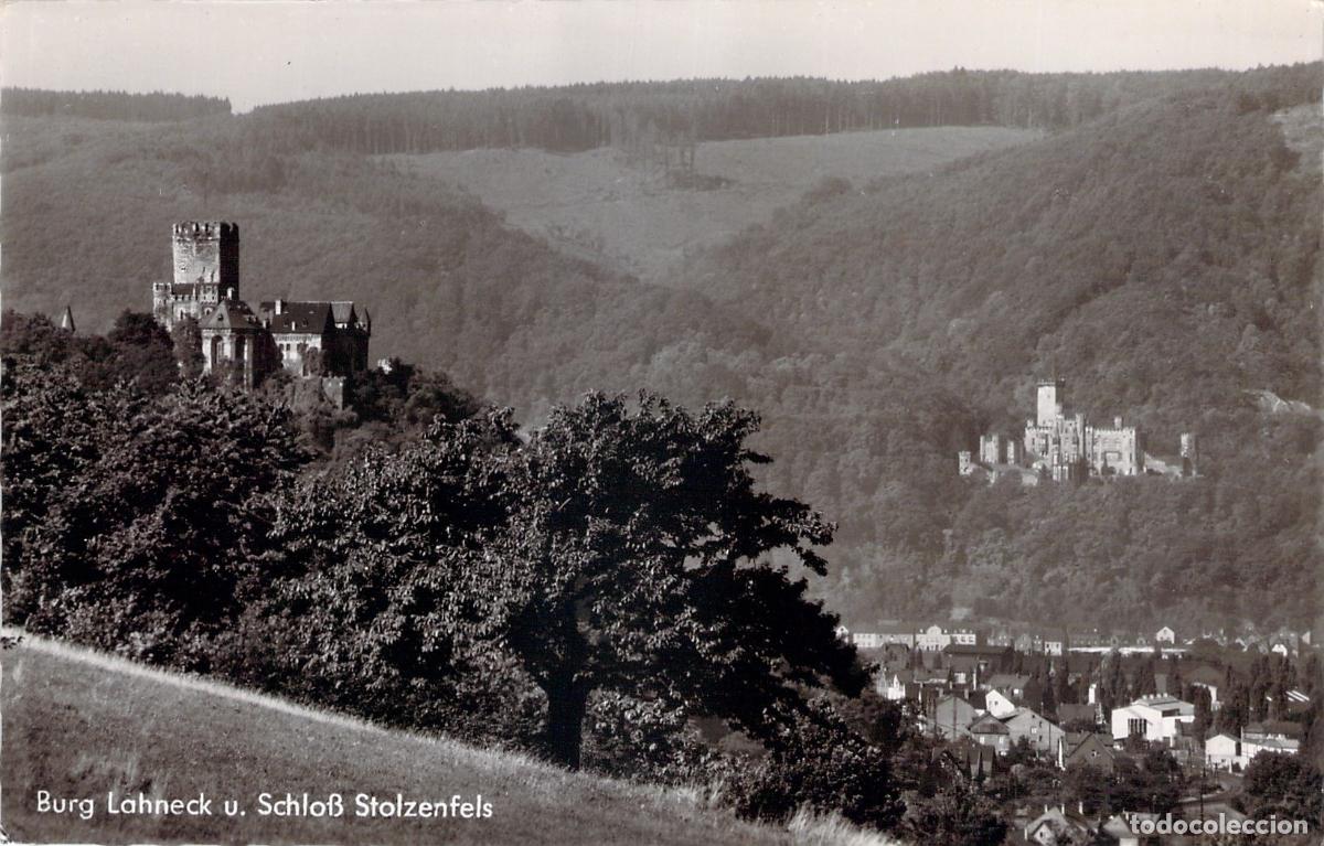 Postales: Postal de los Castillos Lahneck y Stolzenfels en el Rin, Alemania