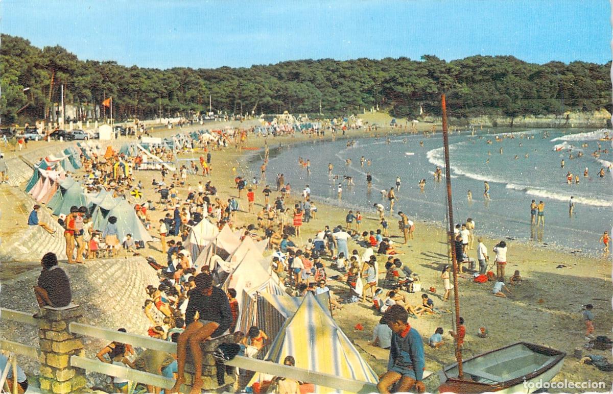 Postales: Postal de la Playa de Nauzan en Vaux-sur-Mer Francia