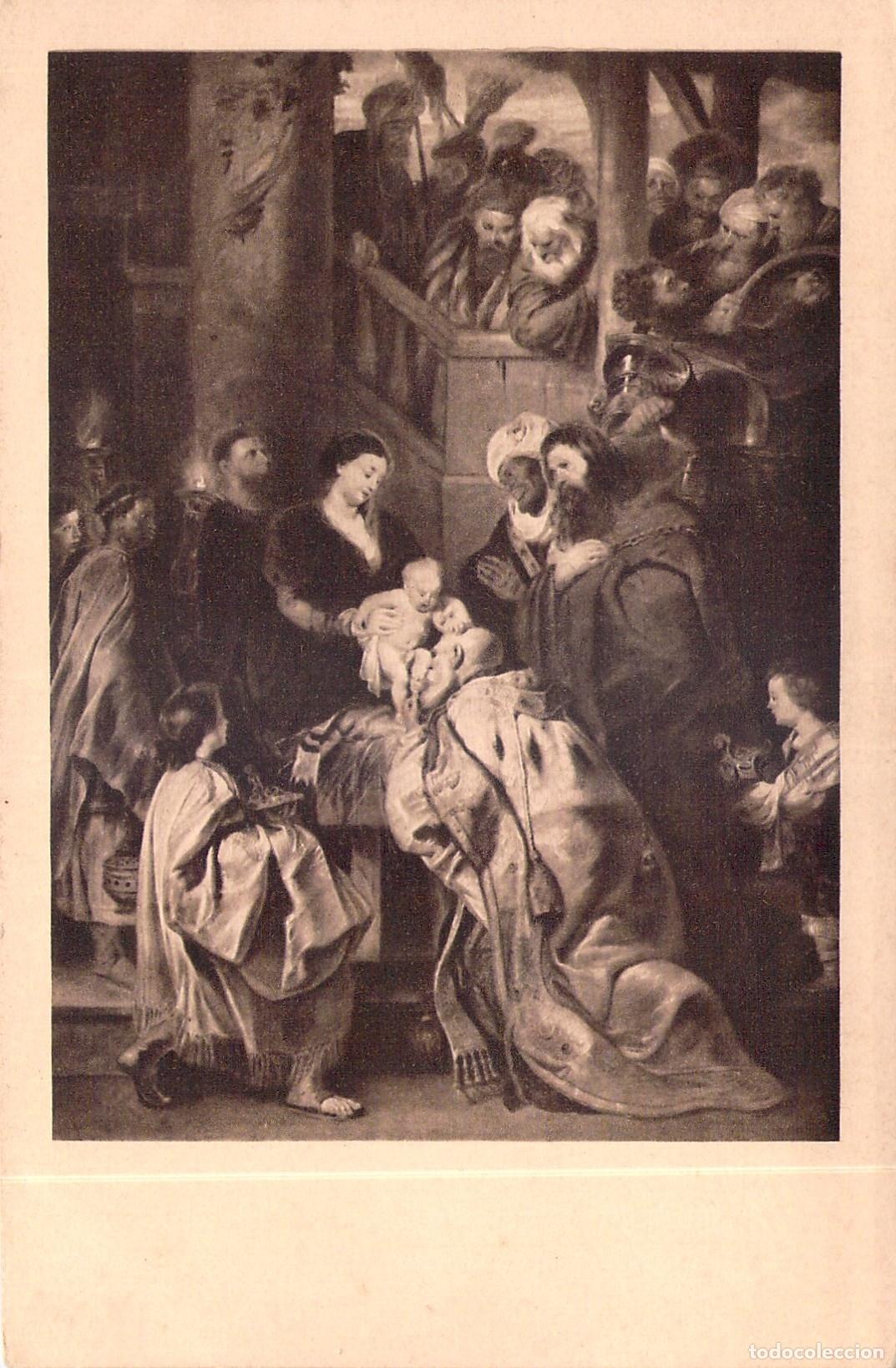 Postales: Postal de Arte Rubens: La Adoraci&oacute;n de los Magos, Bruselas