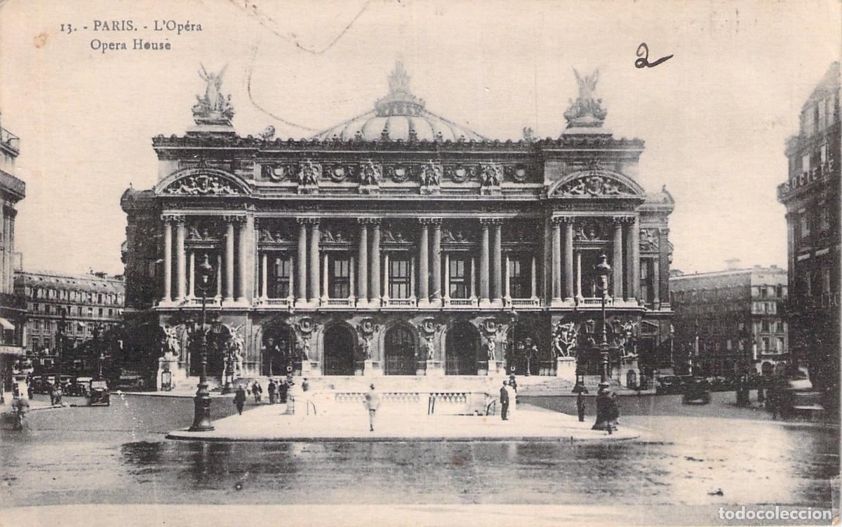 Postales: Postal de la &Oacute;pera de Par&iacute;s Palais Garnier Francia