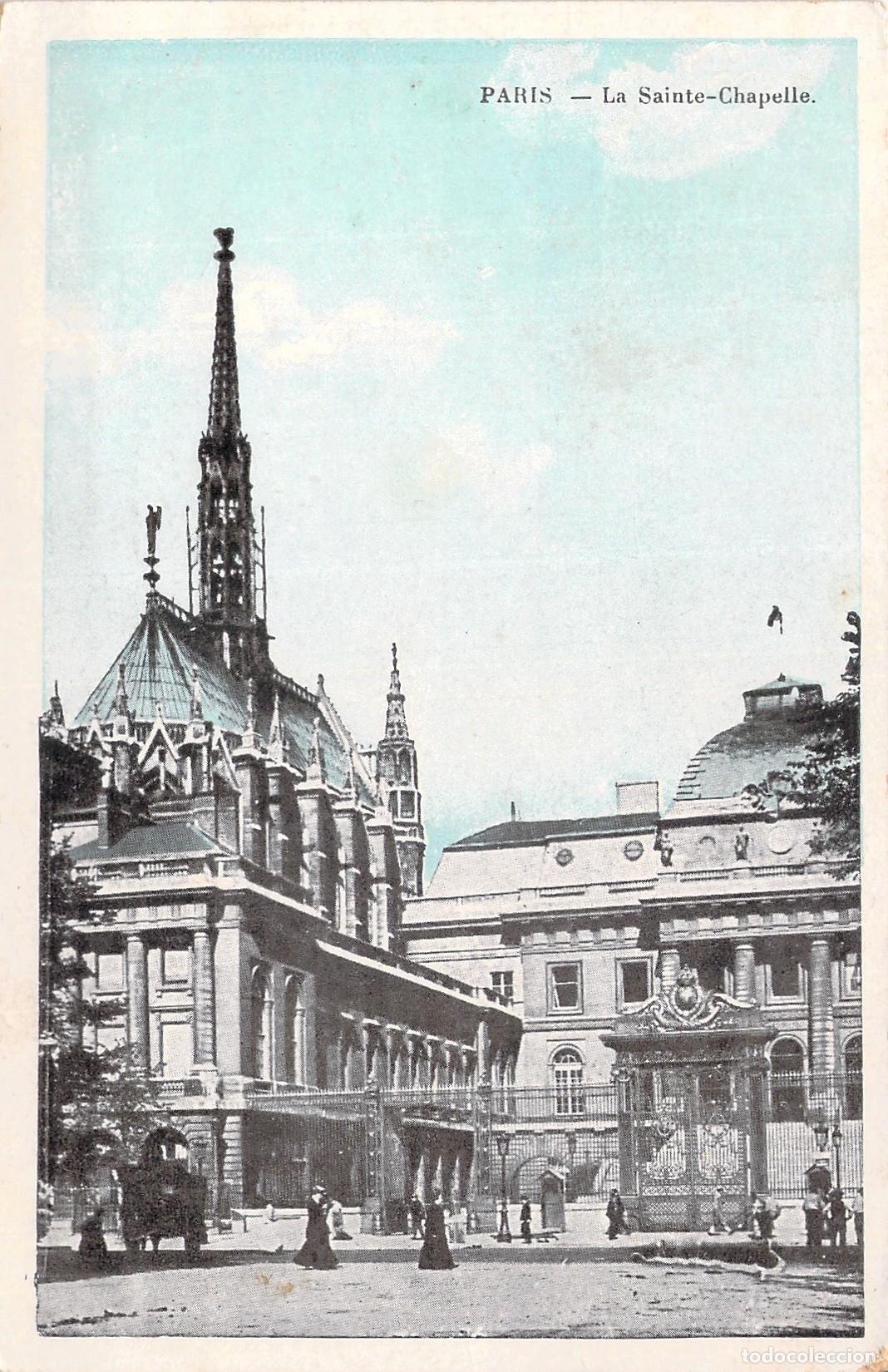 Postales: Postal de Par&iacute;s, La Sainte-Chapelle, Arquitectura G&oacute;tica Francesa