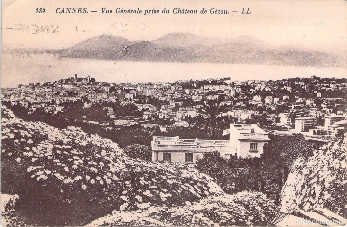 Postales: Postal de Cannes, Vista General desde el Castillo de G&eacute;zou